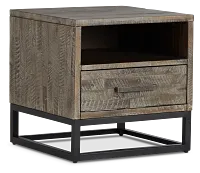 Hayes Light Gray End Table