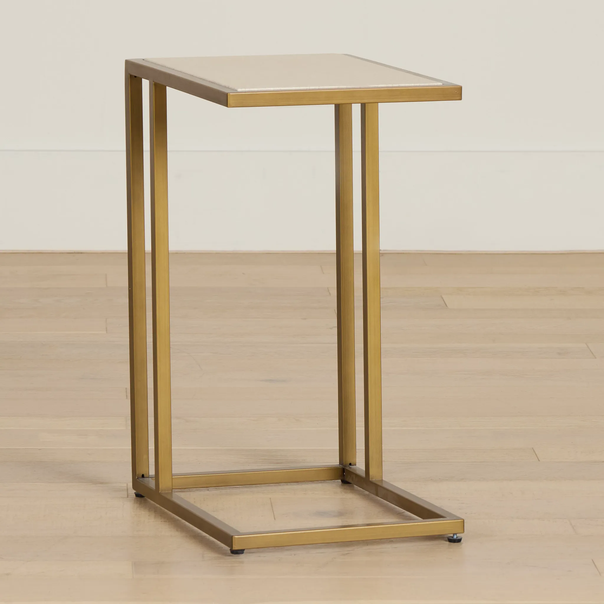 Lukar Gold Square End Table