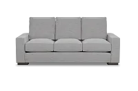 Edgewater Maguire Gray 84" Sofa W/ 3 Cushions