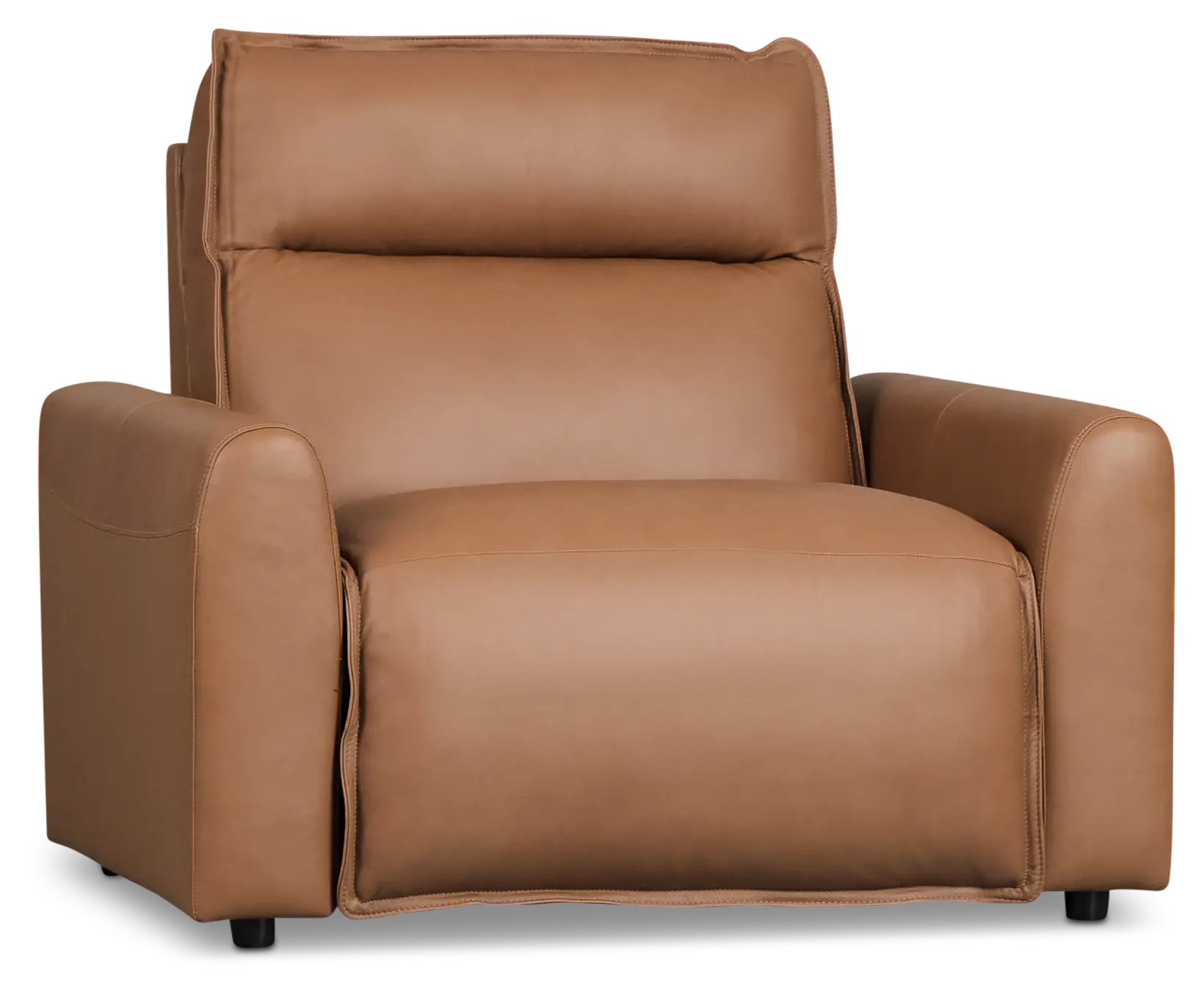 Edison Medium Brown Lthr/vinyl Power Recliner With Power Headrest Edison Medium Brown Lthr/vinyl Power Recliner With Power Headrest