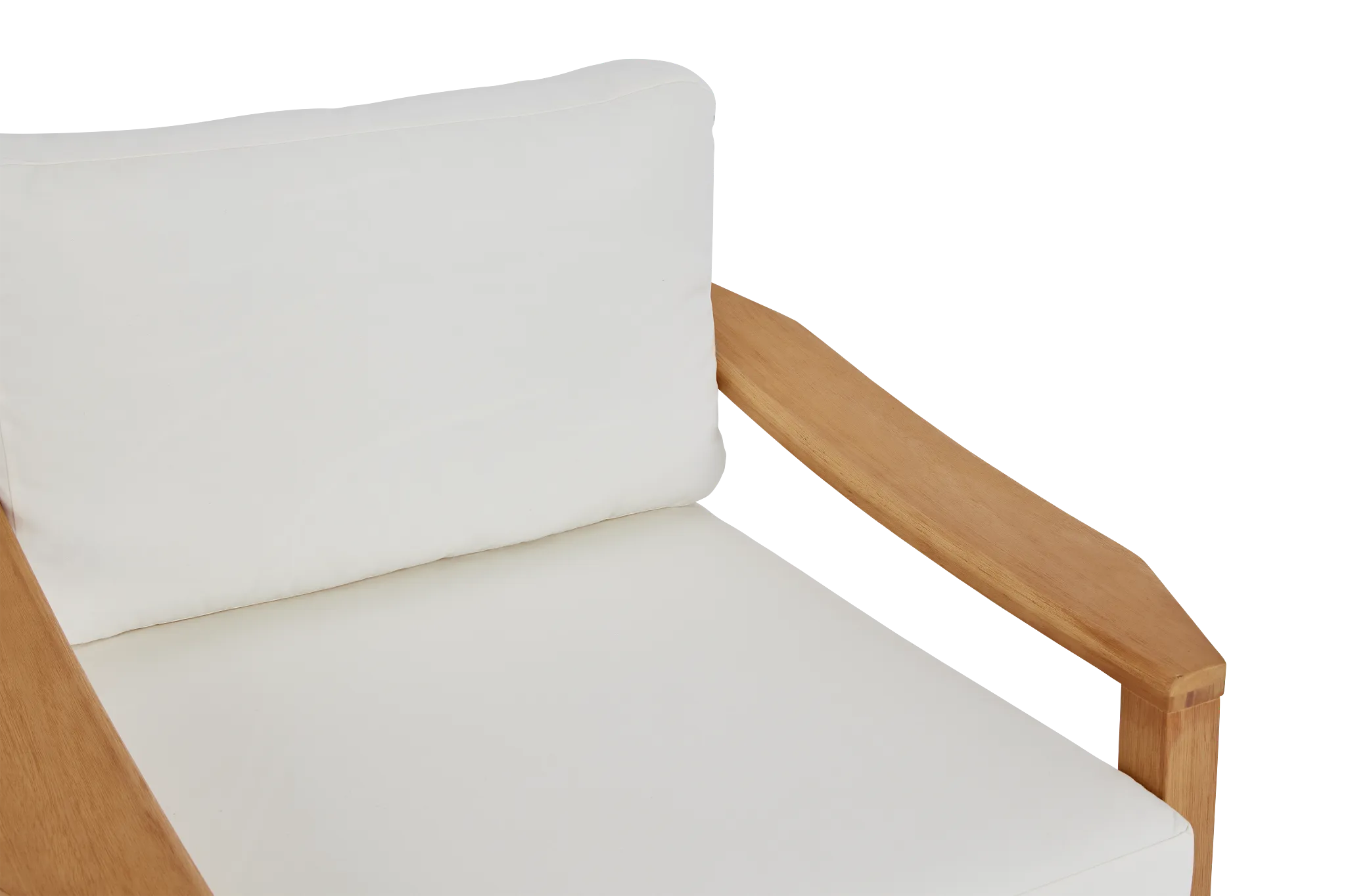 Tobago Light Tone Chair With White Cushion