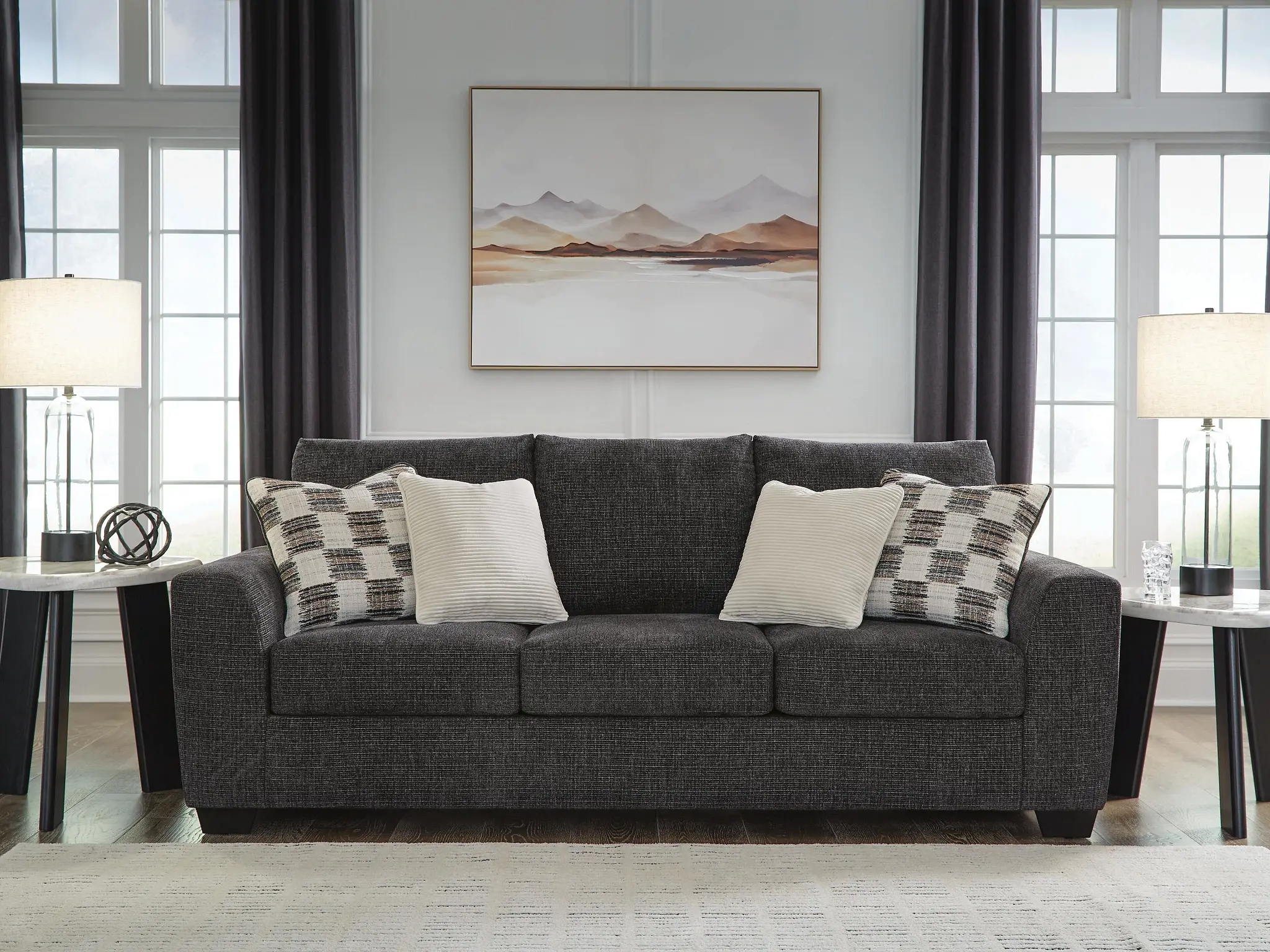 Loreo Dark Gray Micro Memory Foam Sleeper Loreo Dark Gray Micro Memory Foam Sleeper