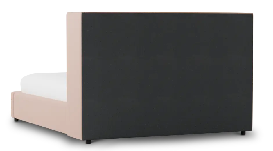 Captiva Joya Light Pink 48" Upholstered Shelter Bed Captiva Joya Light Pink 48" Upholstered Shelter Bed