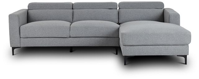Trenton Light Gray Fabric Right Chaise Sectional (6)