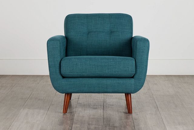 Raya Dark Teal Fabric Chair