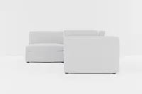 Destin Delray Light Gray Fabric 4-piece Modular Sectional