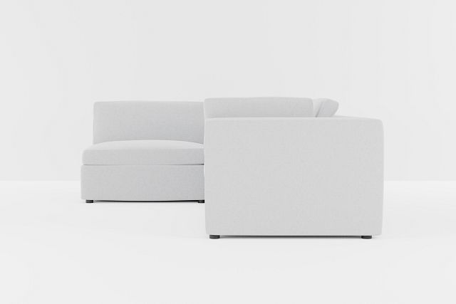 Destin Delray Light Gray Fabric 4-piece Modular Sectional
