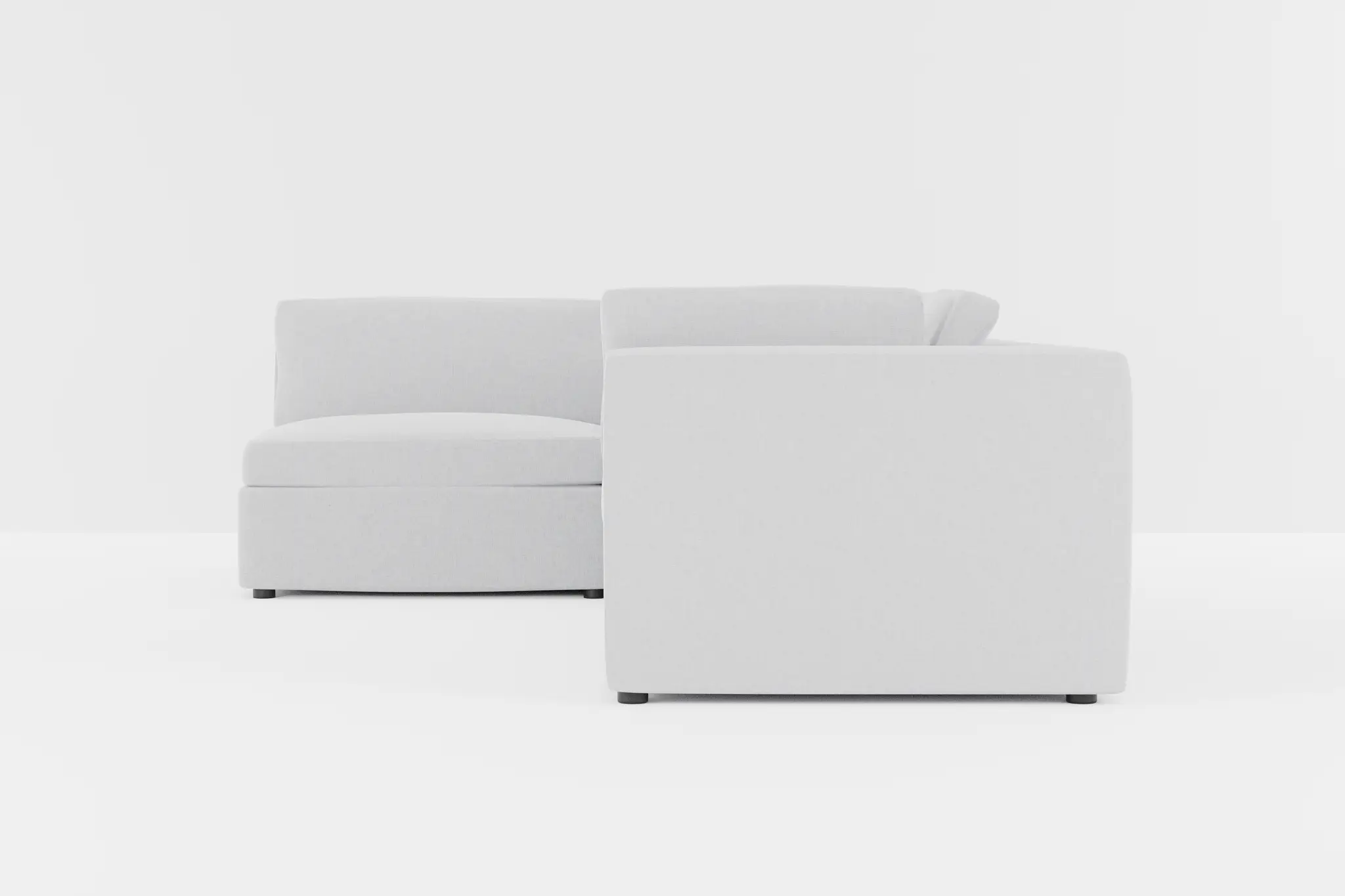 Destin Delray Light Gray Fabric 4-piece Modular Sectional Destin Delray Light Gray Fabric 4-piece Modular Sectional