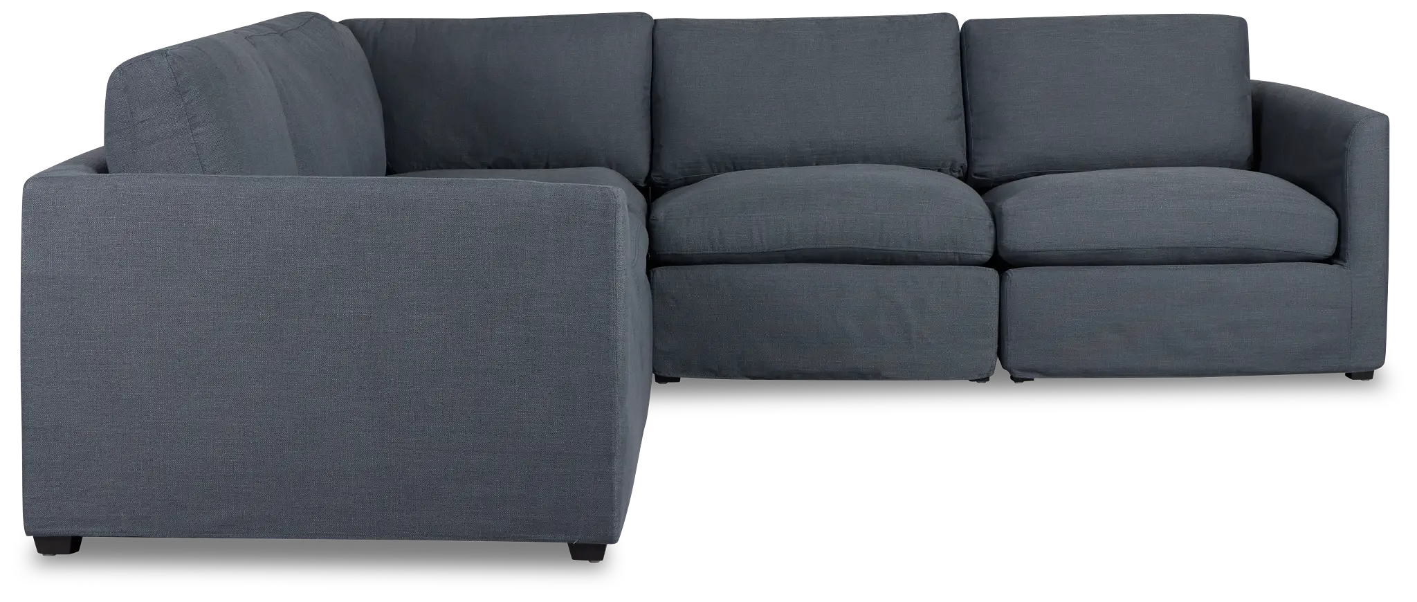 Willow Navy Fabric Medium Two-arm Sectional Willow Navy Fabric Medium Two-arm Sectional