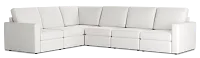 Citymod White Fabric Medium Two-arm Sectional