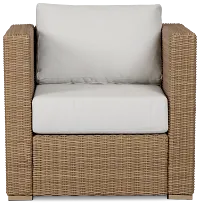Montecito Light Tone Chair With Light Beige Cushions