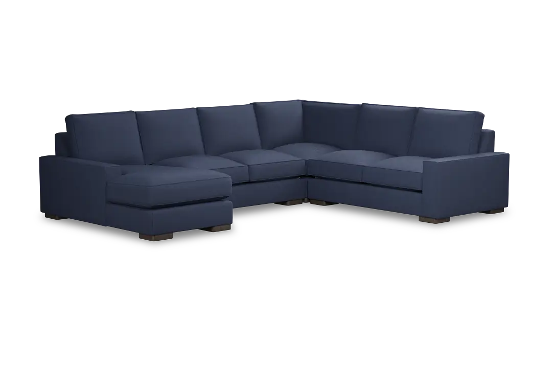Edgewater Peyton Dark Blue Medium Left Chaise Sectional Edgewater Peyton Dark Blue Medium Left Chaise Sectional