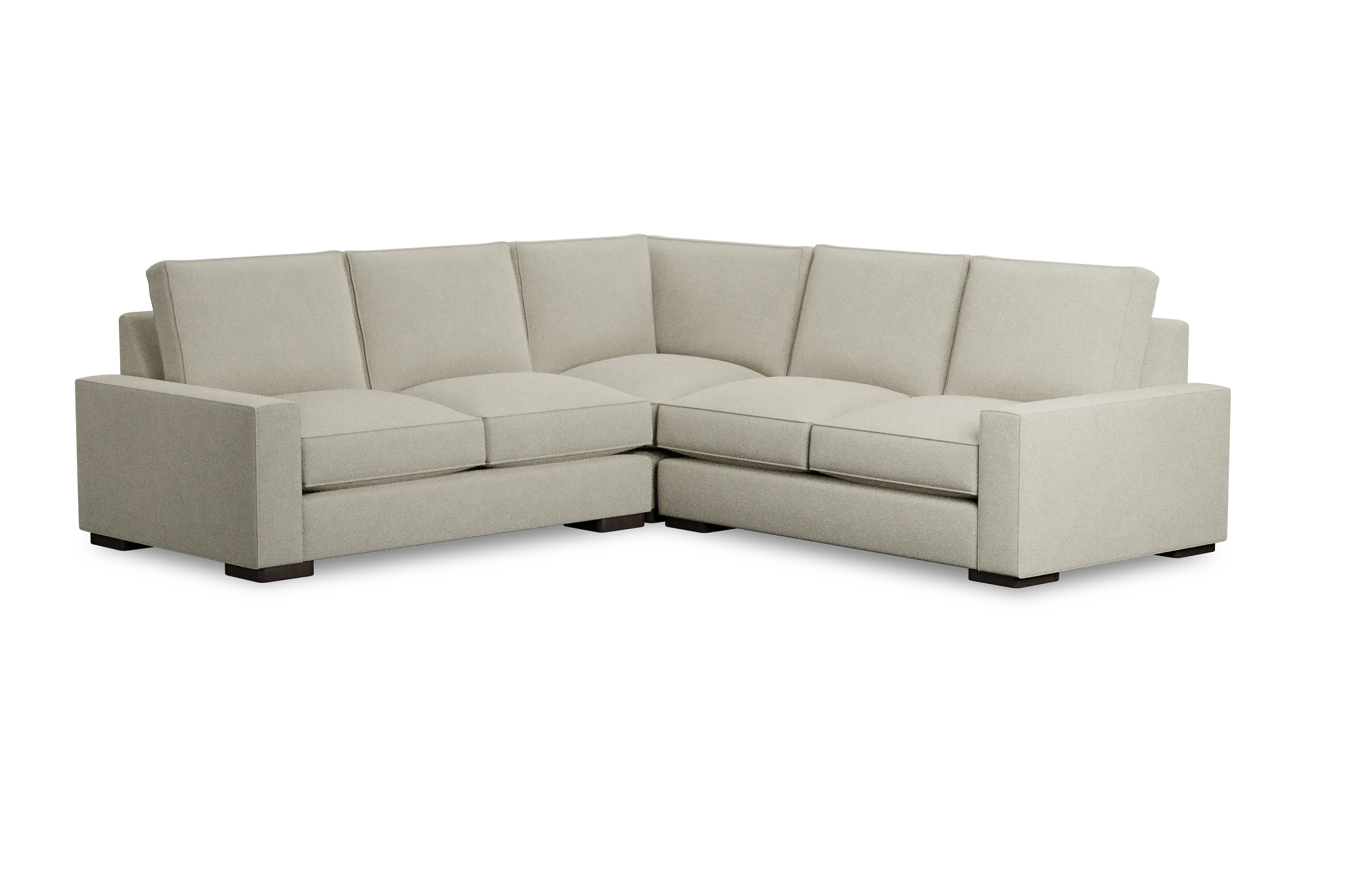 Edgewater Suave Beige Small Two-arm Sectional