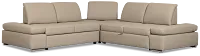 Eden Gray Micro Small 2-arm Right Sleeper Sectional