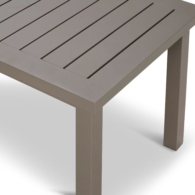 Raleigh Taupe Aluminum End Table