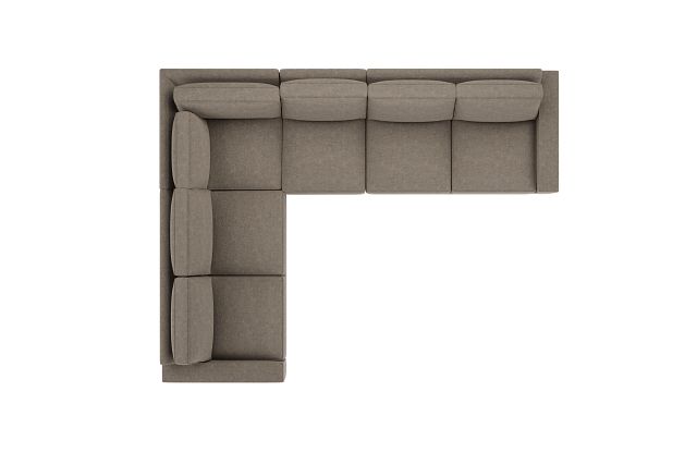 Edgewater Elite Brown Medium Two-arm Sectional
