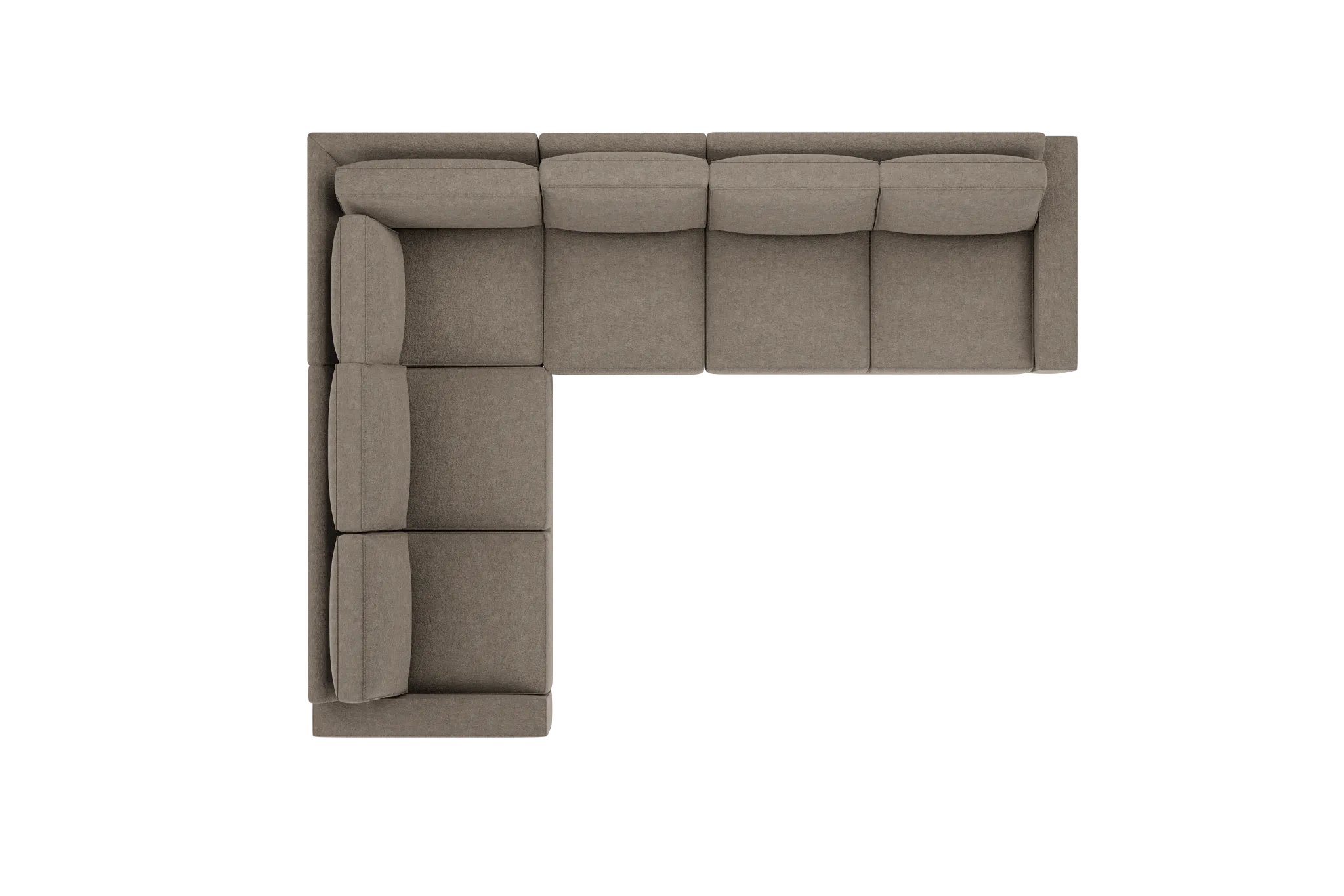 Edgewater Elite Brown Medium Two-arm Sectional