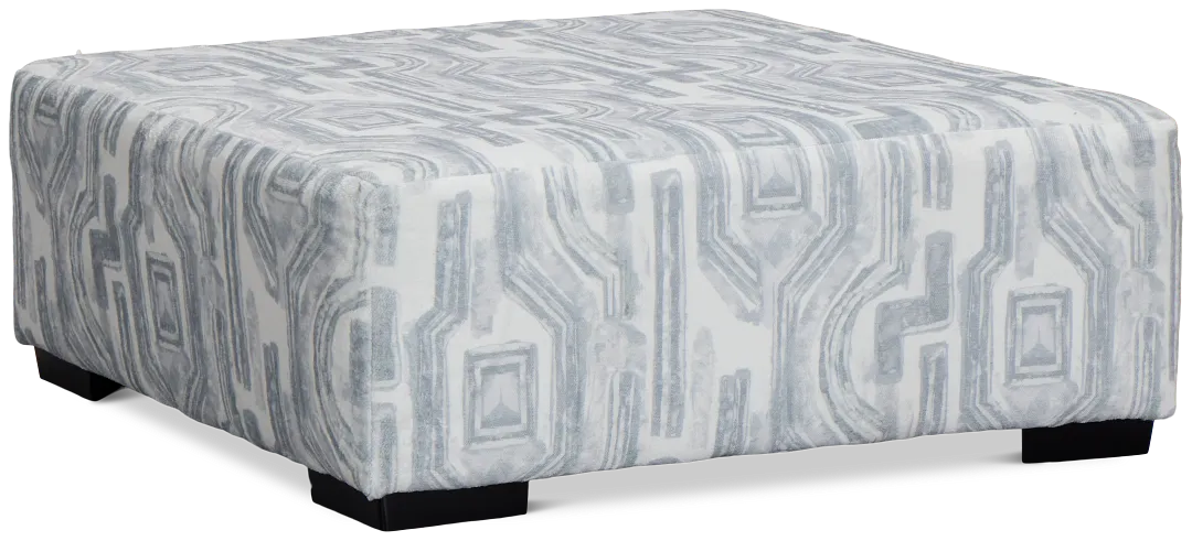 Kylie Light Gray Fabric Cocktail Ottoman