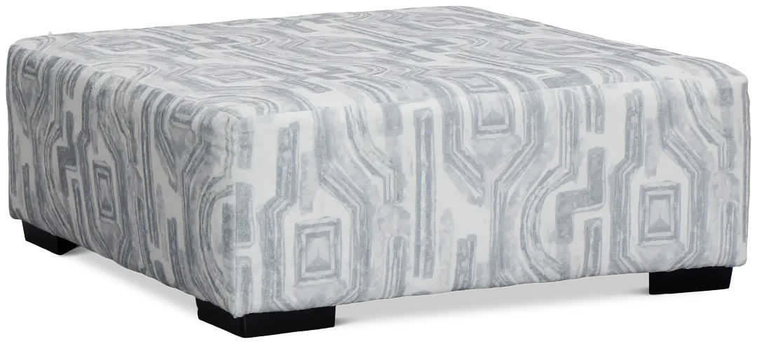 Kylie Light Gray Fabric Cocktail Ottoman Kylie Light Gray Fabric Cocktail Ottoman