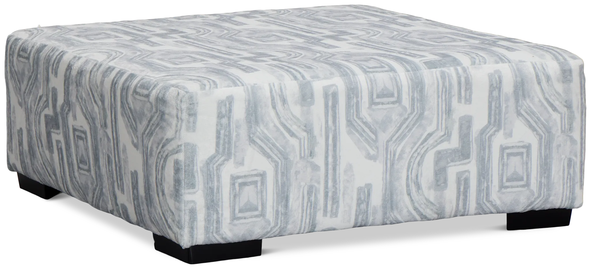 Kylie Light Gray Fabric Cocktail Ottoman