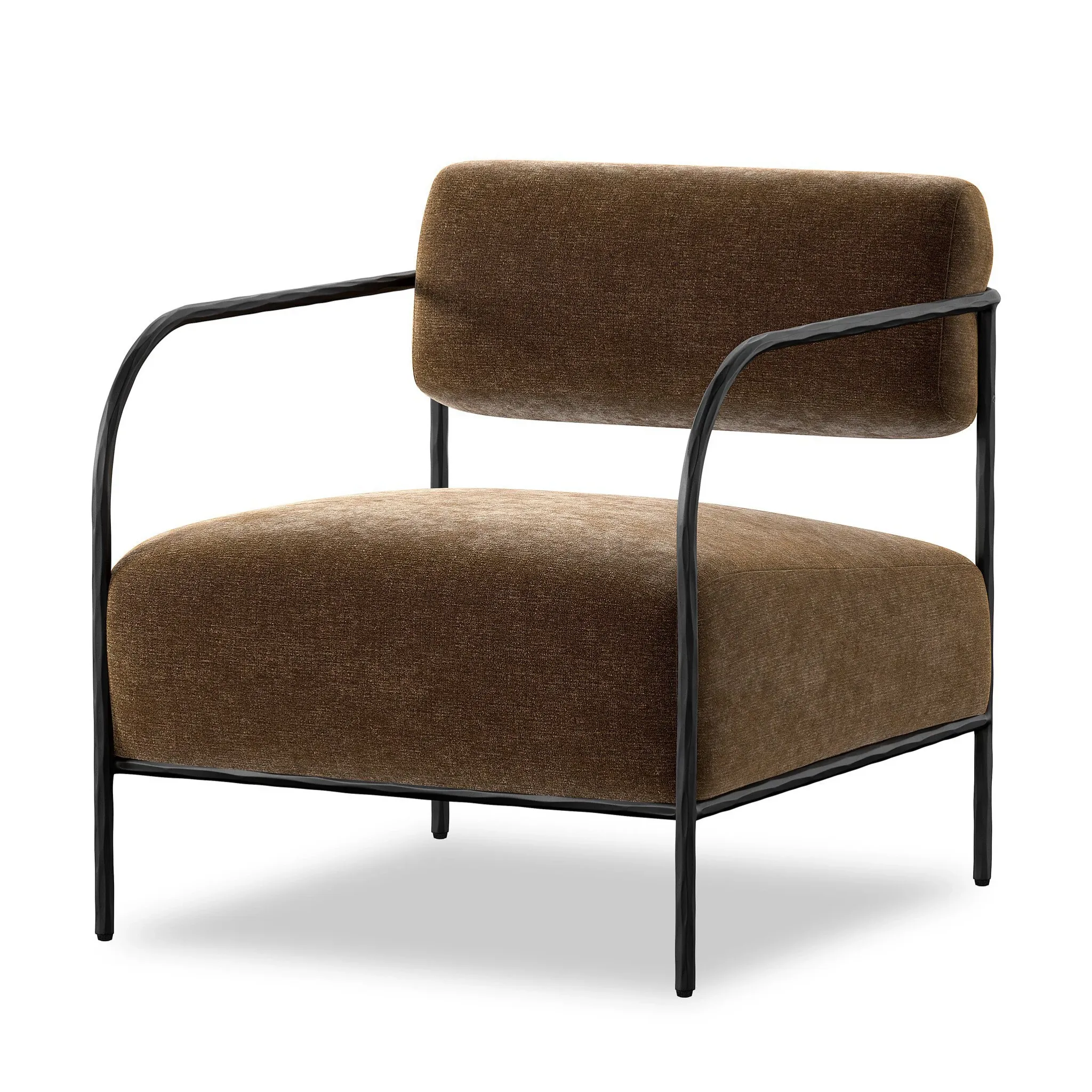 Four Hands Zoro Brown Velvet Accent Chair
