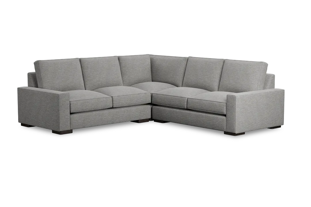 Edgewater Victory Gray Small Two-arm Sectional