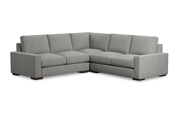 Edgewater Victory Gray Small Two-arm Sectional