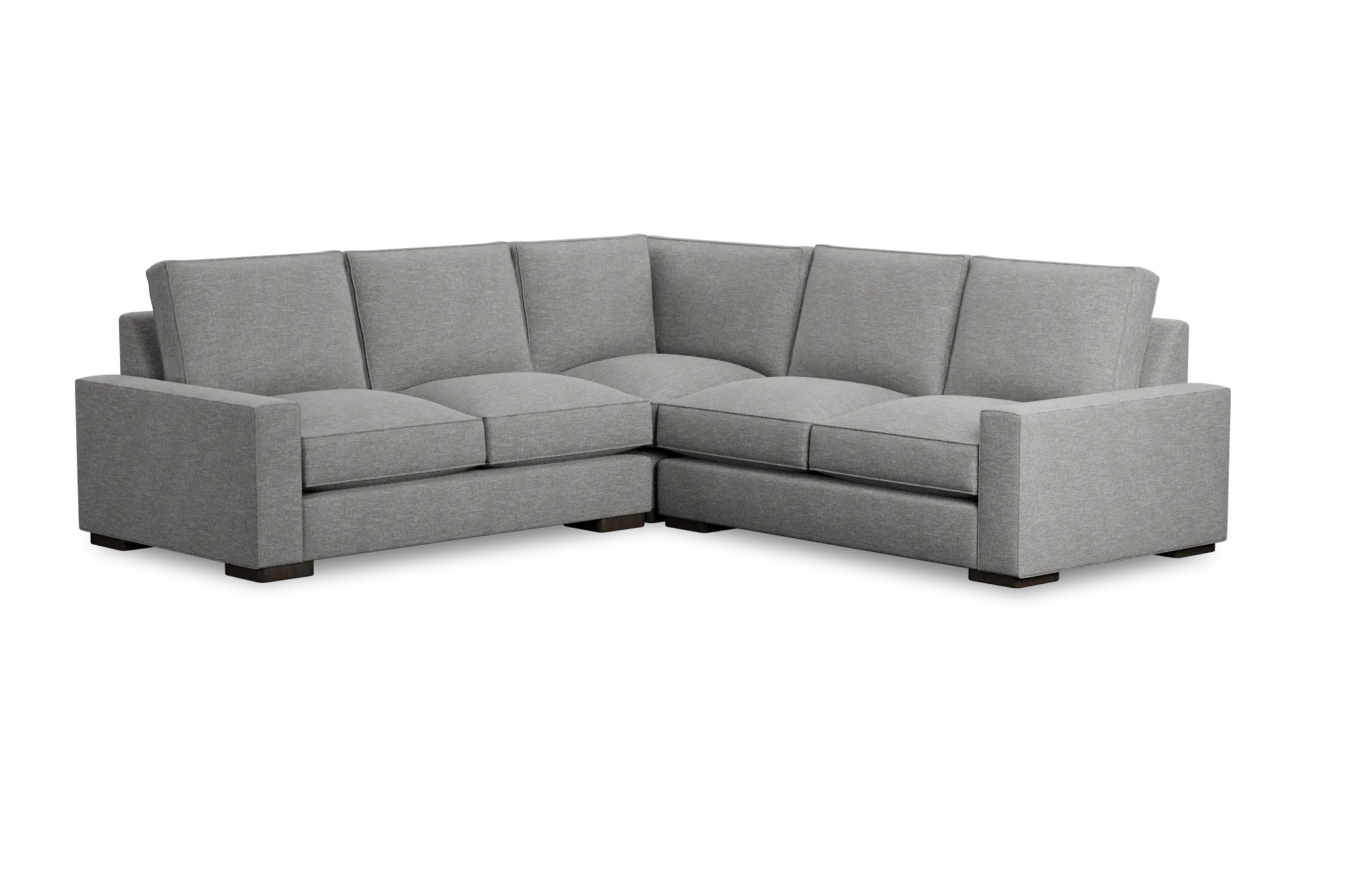Edgewater Victory Gray Small Two-arm Sectional