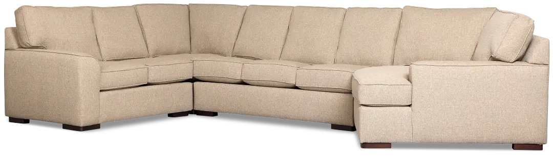 Sinclair Brown Fabric Right Cuddler Memory Foam Sleeper Sectional Sinclair Brown Fabric Right Cuddler Memory Foam Sleeper Sectional