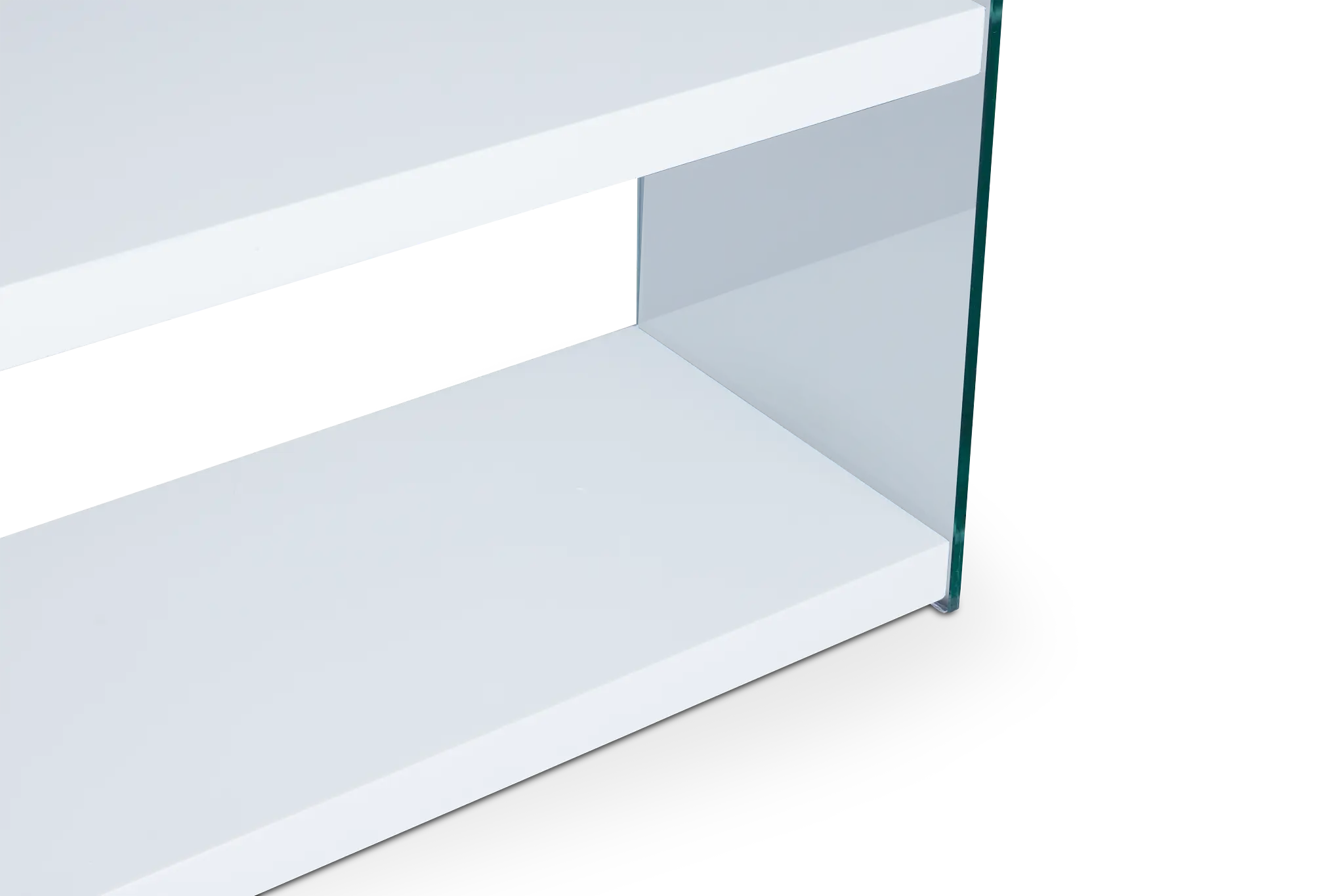 Olympia White Glass Bookcase Olympia White Glass Bookcase