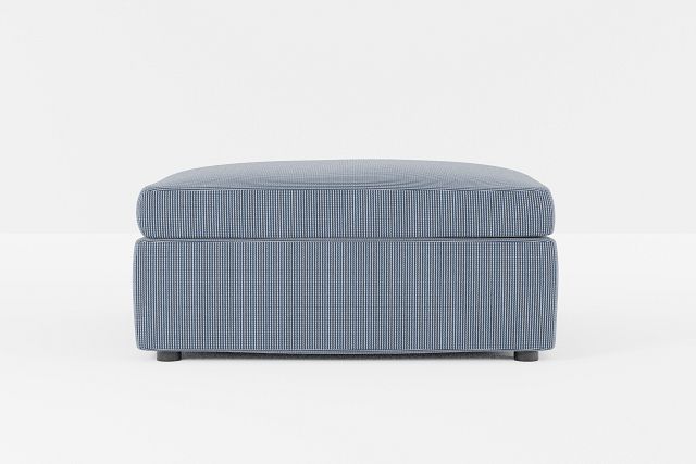 Destin Lucy Navy Fabric Cocktail Ottoman