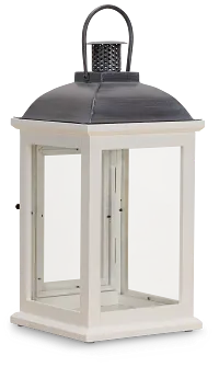 Greensville White Medium Lantern