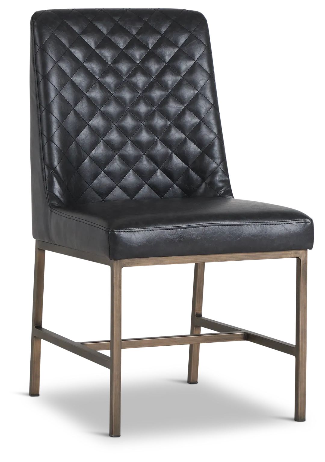 Sierra Black Bonded Ltr Side Chair