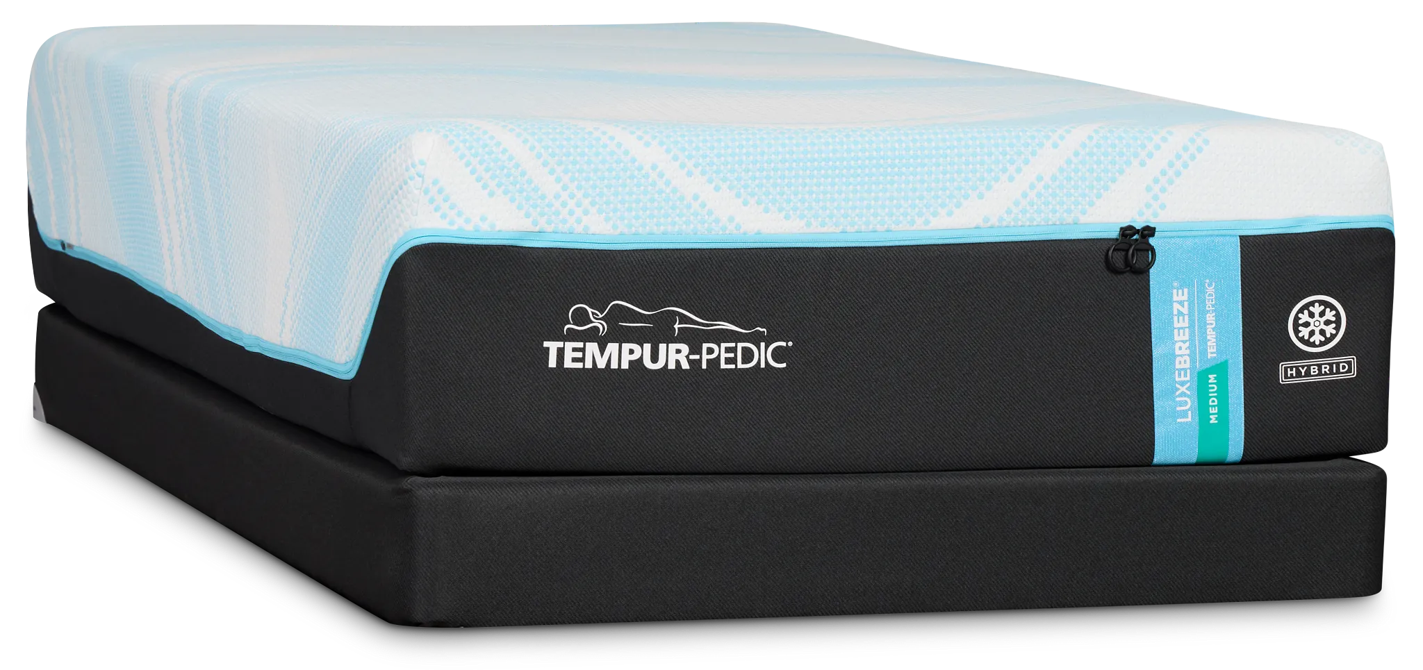 Tempur-pedic Tempur-luxebreeze Medium Low-profile Mattress Set
