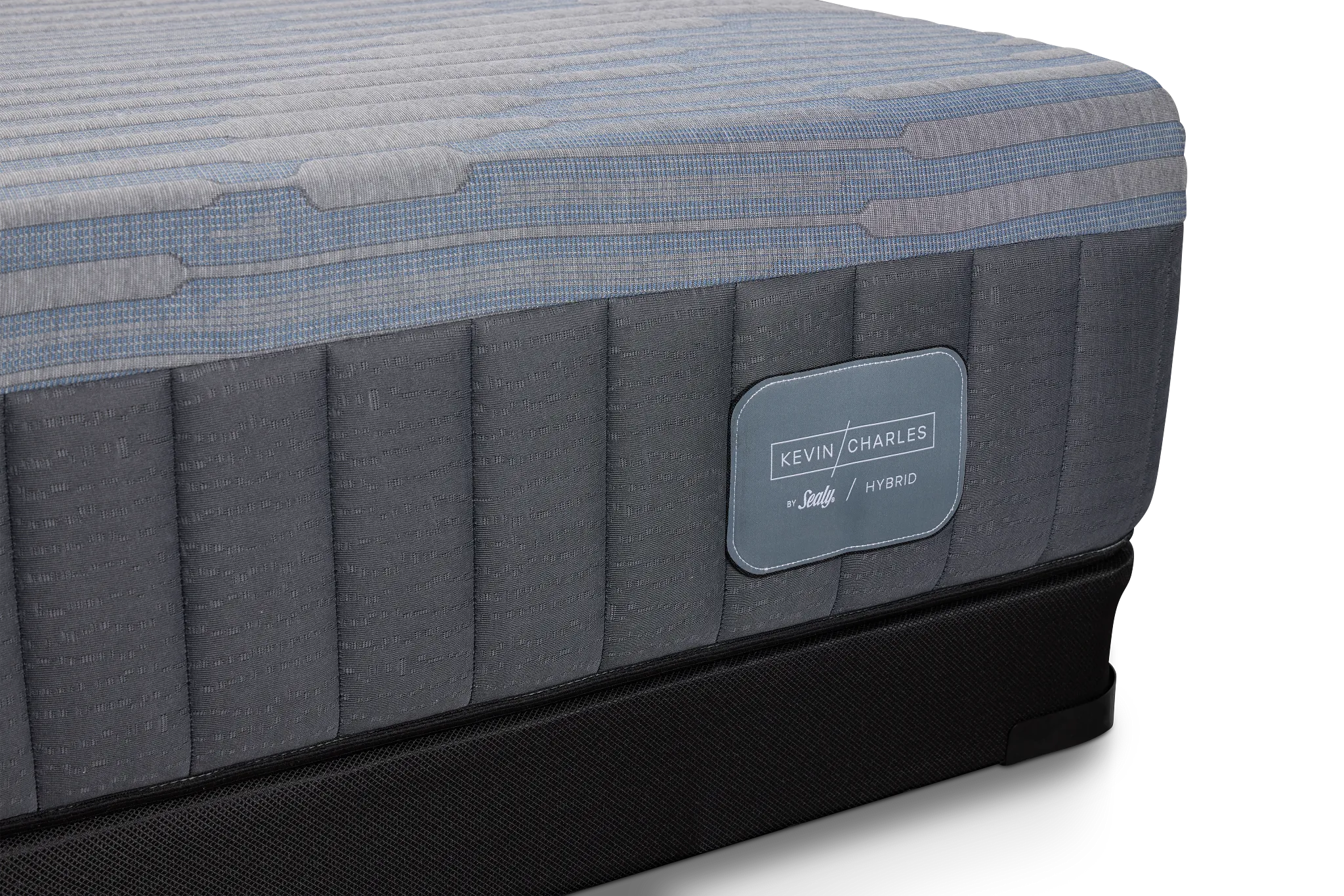 Kevin Charles By Sealy Hybrid Plush Low-profile Mattress Set