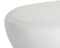 Belina White Oval Coffee Table