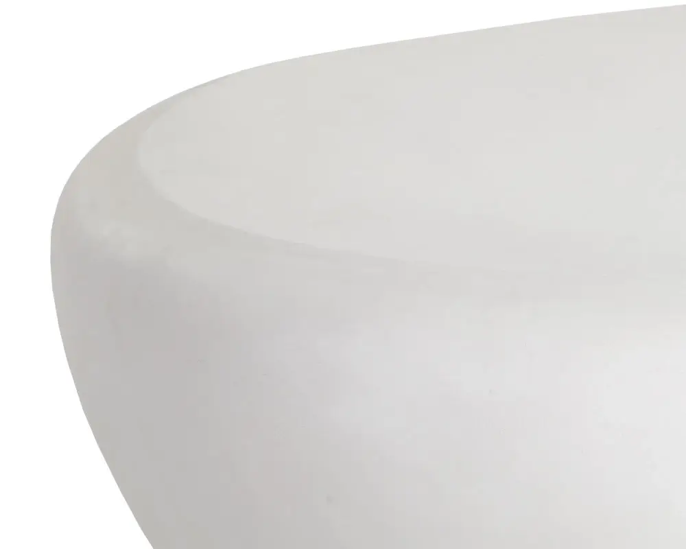 Belina White Oval Coffee Table Belina White Oval Coffee Table