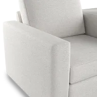 Citymod White Fabric 3-piece Modular Sofa With Storage Console