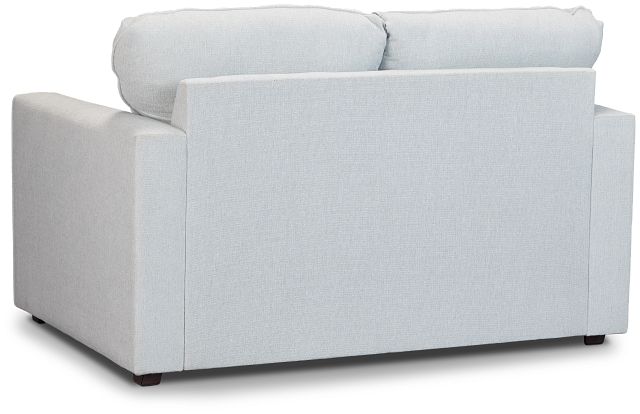 Avalon Light Blue Fabric Loveseat