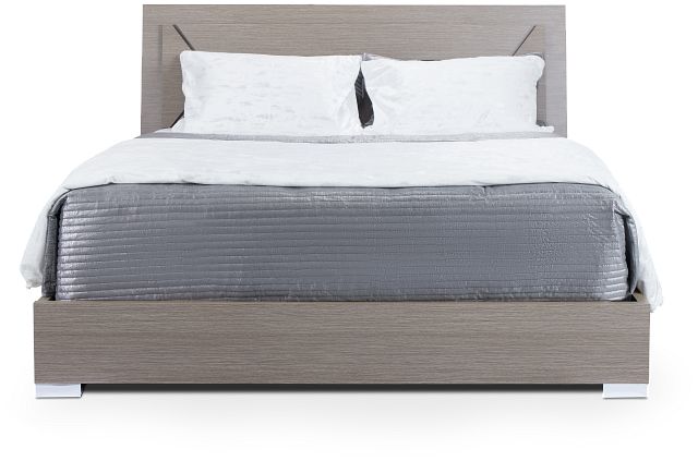 Lucca Gray Platform Bed