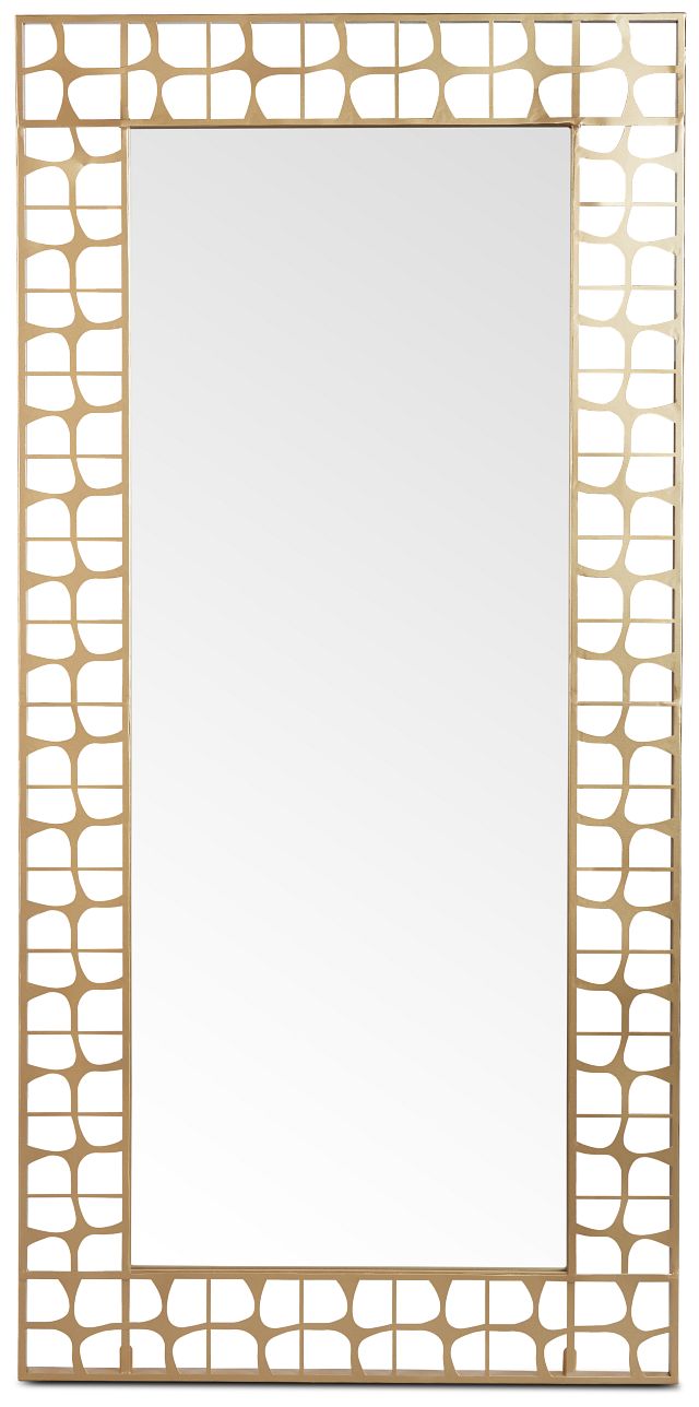 Kelby Gold Metal Floor Mirror (1)