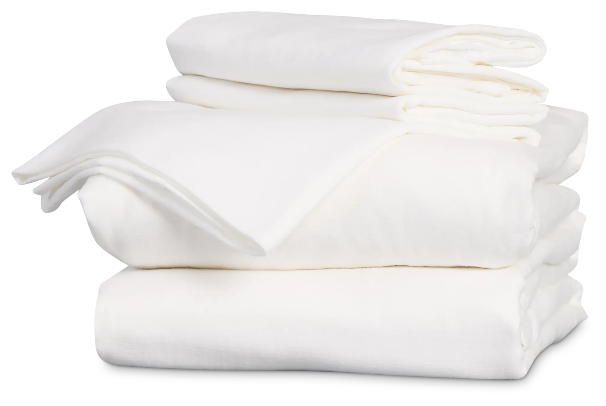 Rest & Renew Linen Blend White Sheet Set