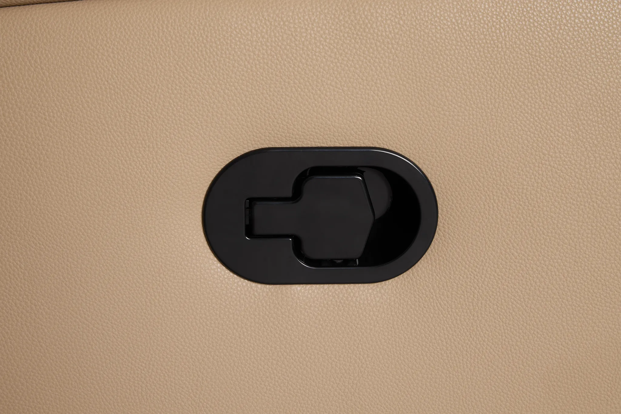 Rhett Taupe Micro Reclining Console Loveseat