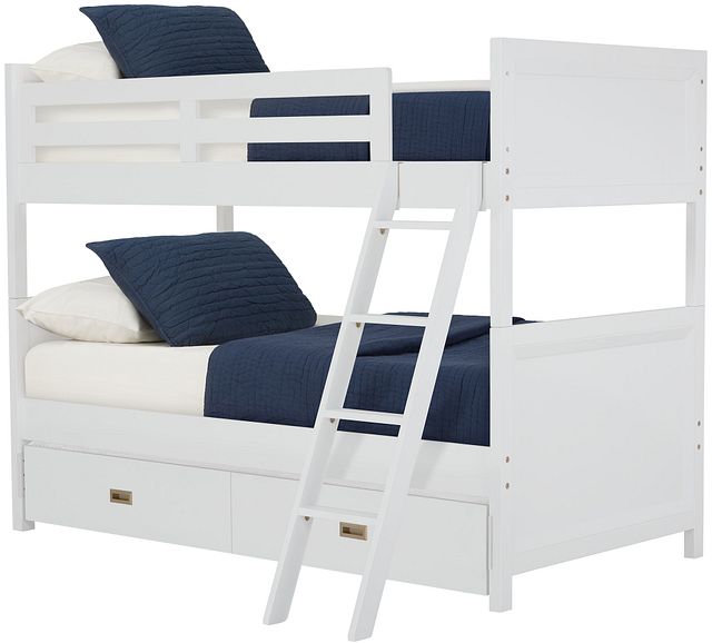 Ryder White Trundle Bunk Bed (0)