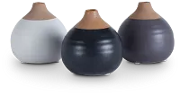 Jackie Multicolored Set Of 3 Vase
