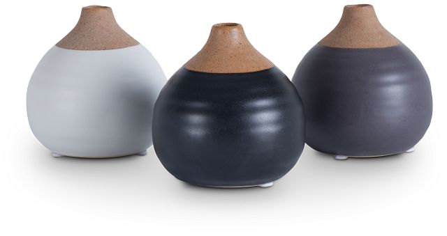 Jackie Multicolored Set Of 3 Vase