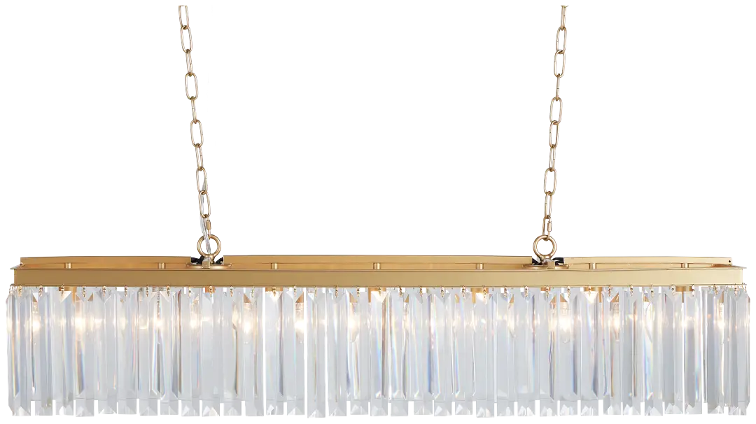 Audrey Gold Rect Chandelier Audrey Gold Rect Chandelier