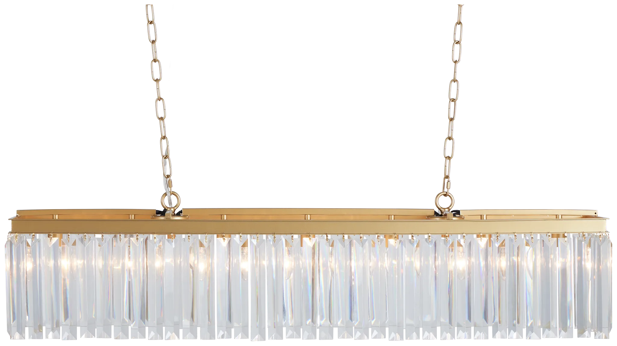 Audrey Gold Rect Chandelier