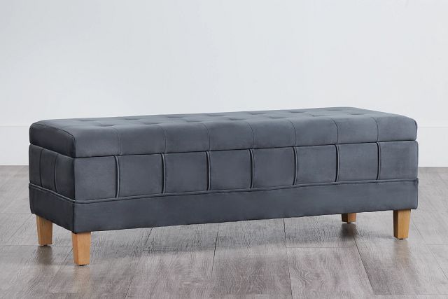 Crosby Gray Storage Bench