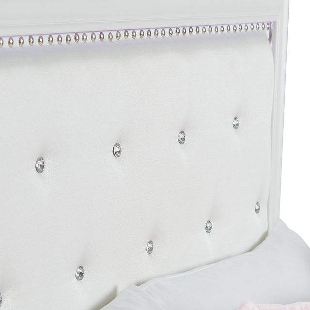 Isabella White Panel Trundle Bed